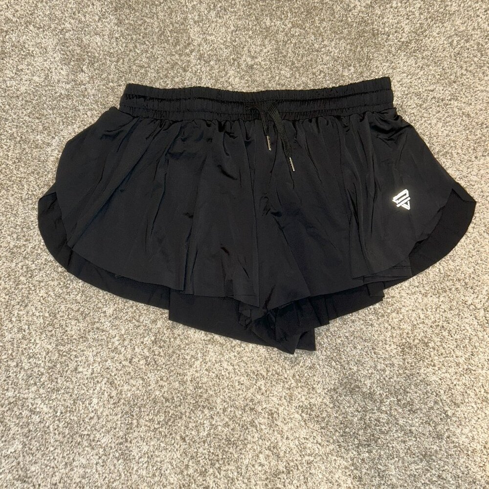 Flowy Black Shorts